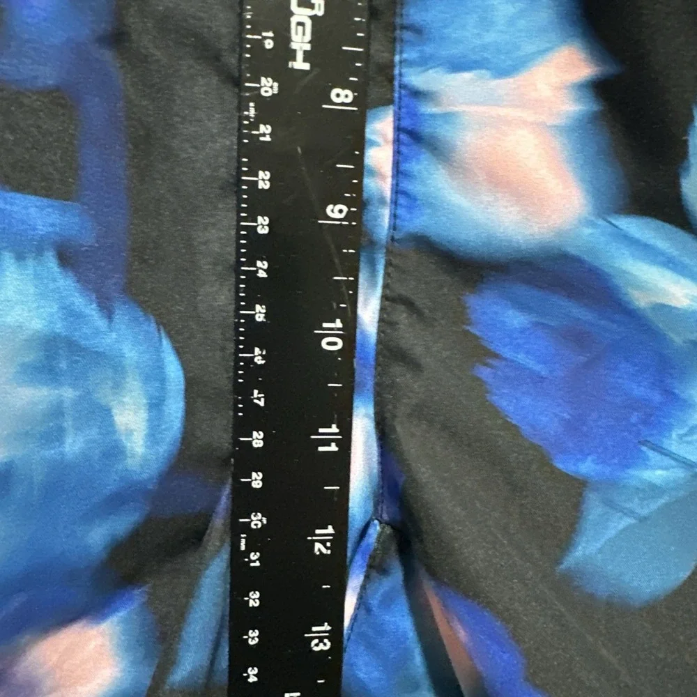 Hugo Boss‎ Men's Size XL Blue Floral Printed Drawstring Swim Mesh Shorts Logo